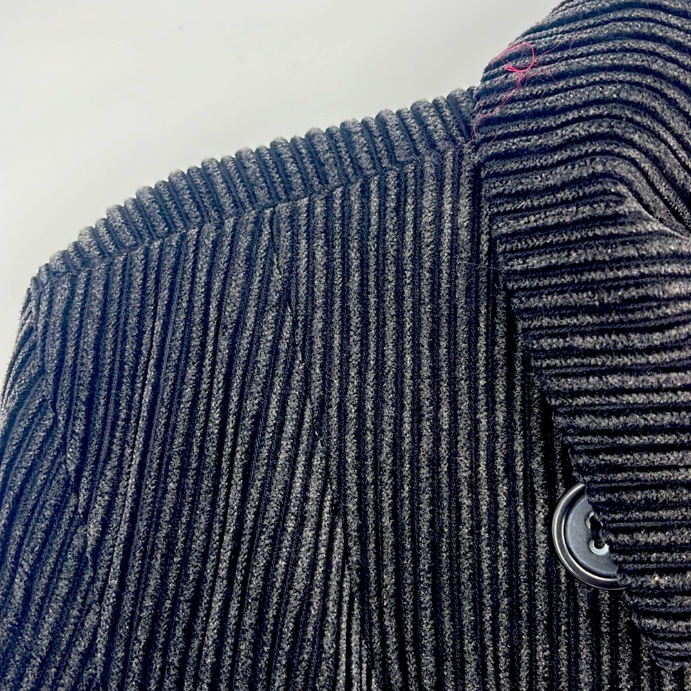 Vintage Y2K 90s Phoebe Buffay Corduroy Jacket Coat Artsy Grunge Goblin Black - Picture 3 of 7